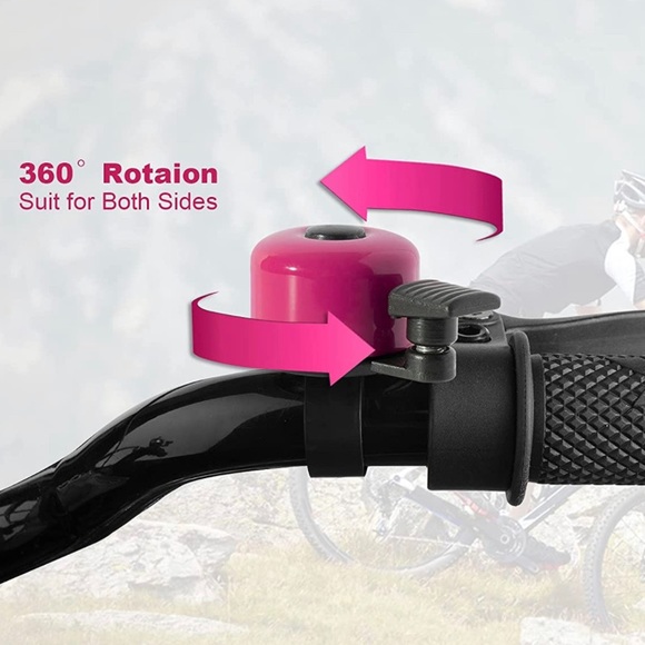 Pink Bicycle Bell - Picture 3 of 4